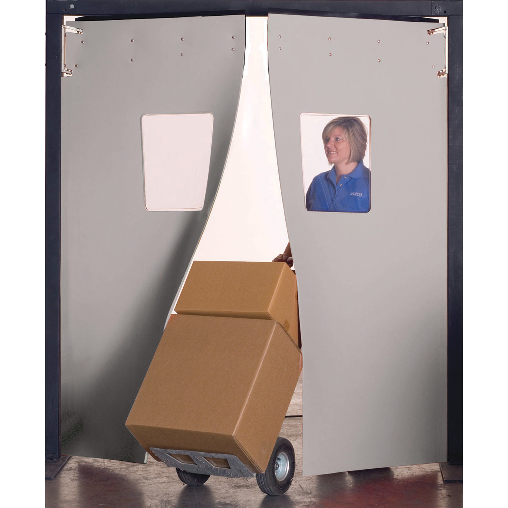 Aleco PVC Traffic Door, 6ft.W x 7ft.H, Model# 436012